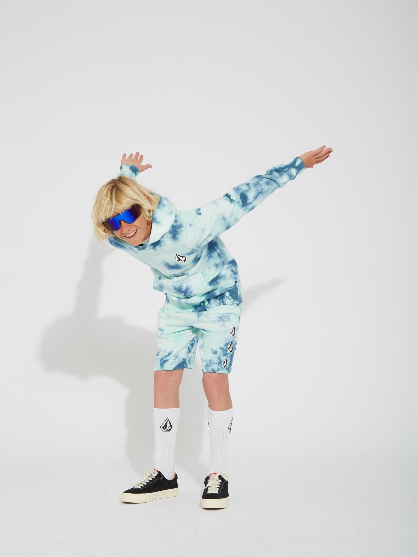 Iconic Stone Plus Hoodie - TEMPLE TEAL - (KIDS)