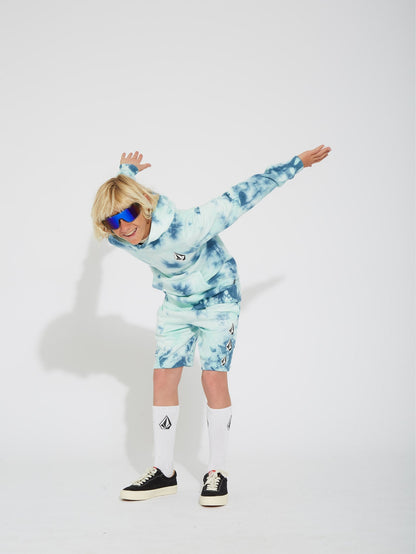 Iconic Stone Plus Hoodie - TEMPLE TEAL - (KIDS)