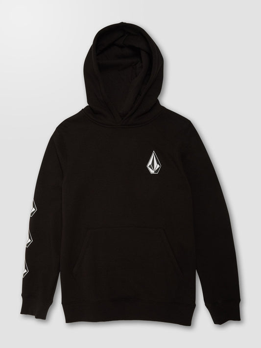 Iconic Stone Hoodie - BLACK - (BOYS)