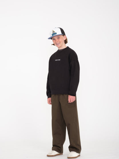 Volcom Stone Sweatshirt - BLACK - (KIDS)