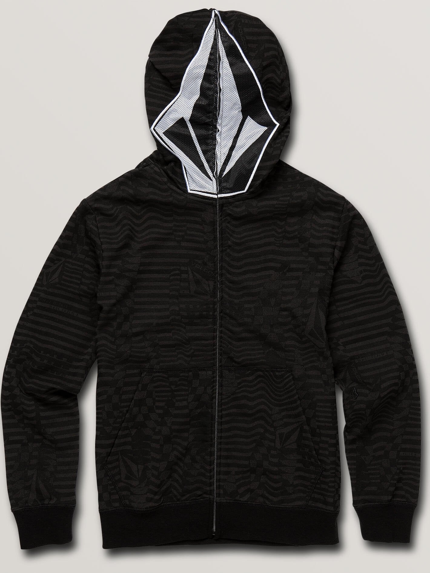 Cool Stone Zip Hoodie (Kids) - Black