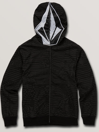 Cool Stone Zip Hoodie (Kids) - Black