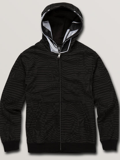 Cool Stone Zip Hoodie (Kids) - Black