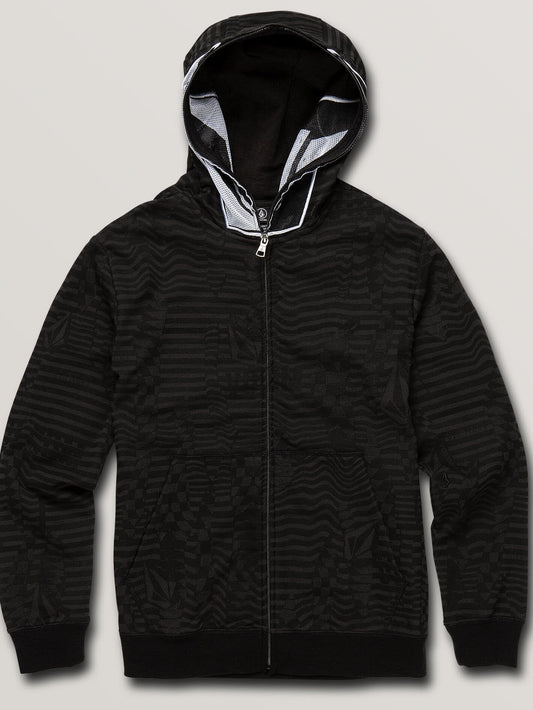 Cool Stone Zip Hoodie (Kids) - Black