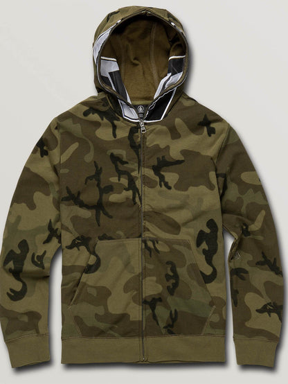 Cool Stone Zip Hoodie (Kids) - Camouflage