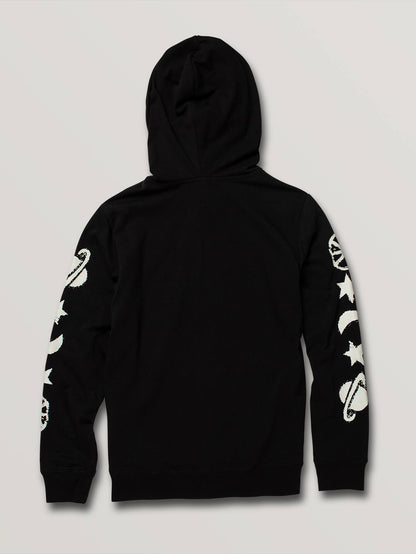 Space Alien Full Zip Hoodie - Black (Kids)