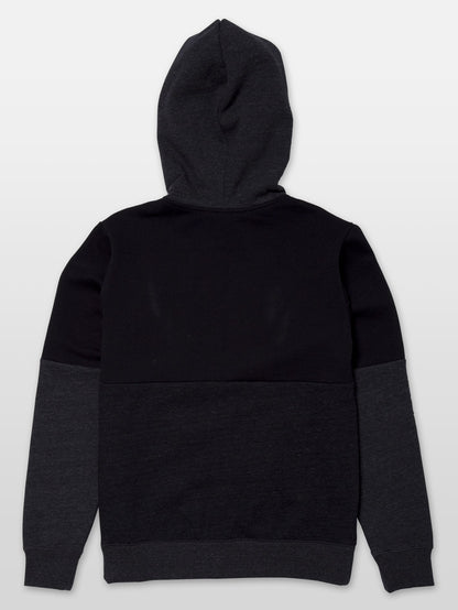Single Stone Div Zip Hoodie - Black (Kids)