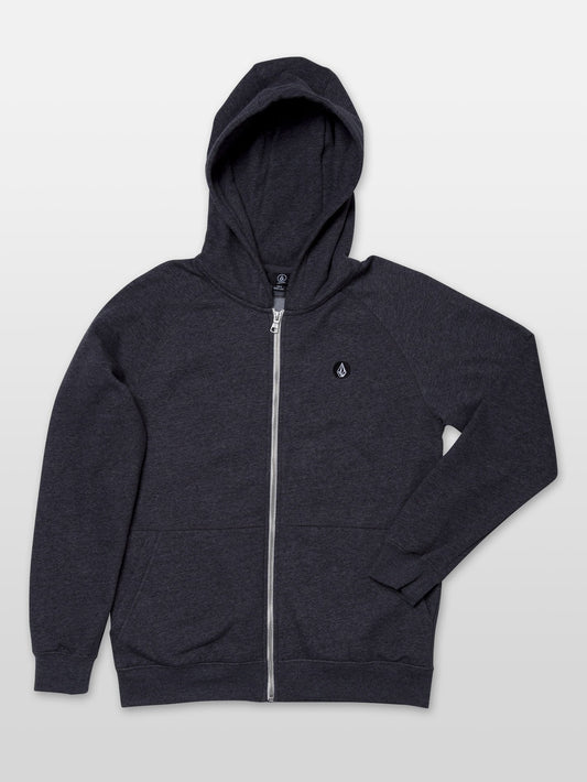 Timesoft Zip Hoodie - Heather Black (Kids)