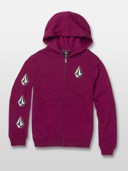 Deadly Stones Zip Hoodie - Plum (Kids)