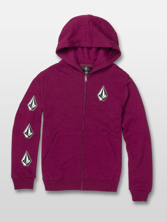 Deadly Stones Zip Hoodie - Plum (Kids)