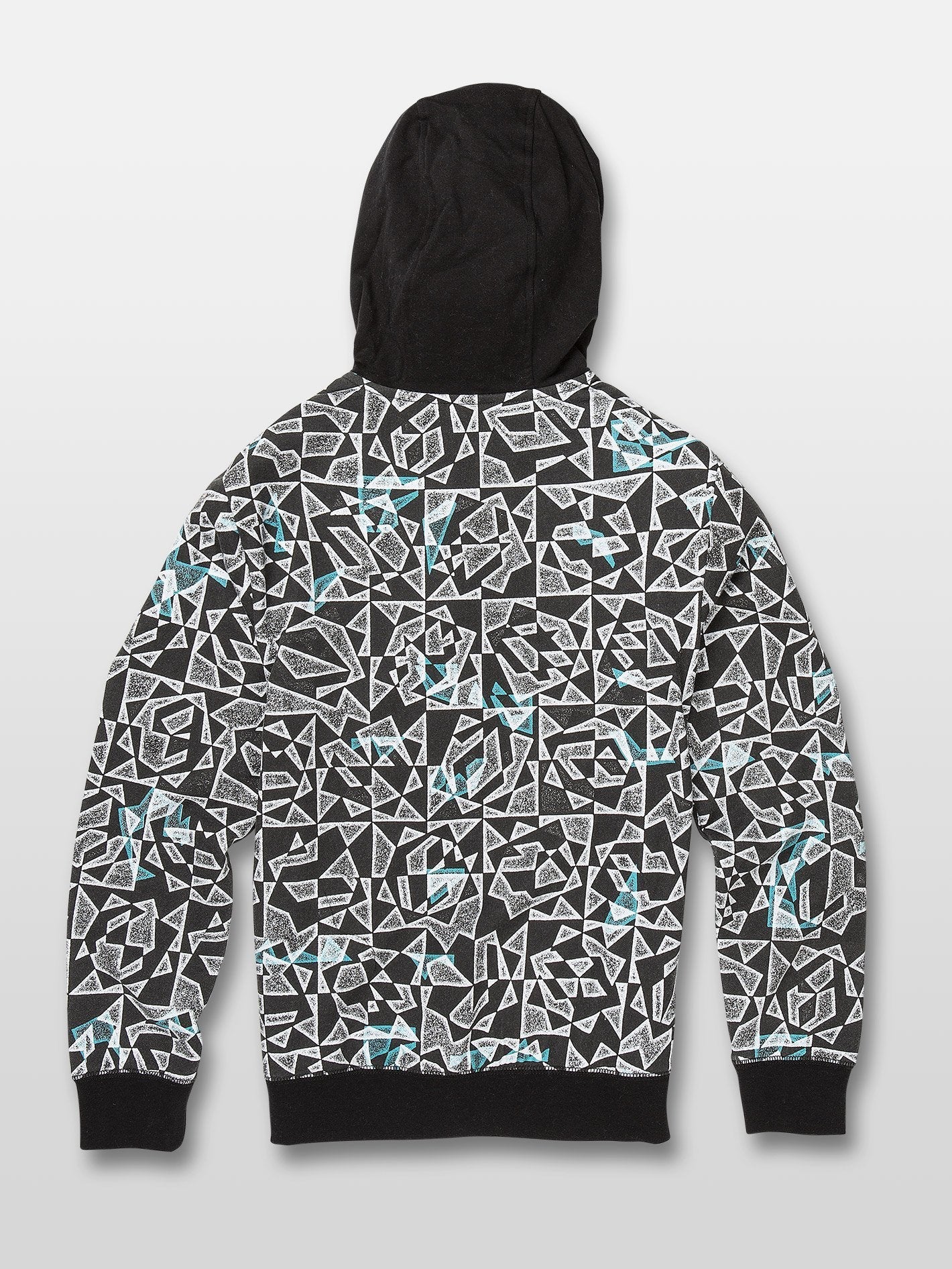 Cool Stone Full Zip Hoodie - Black/White (Kids)