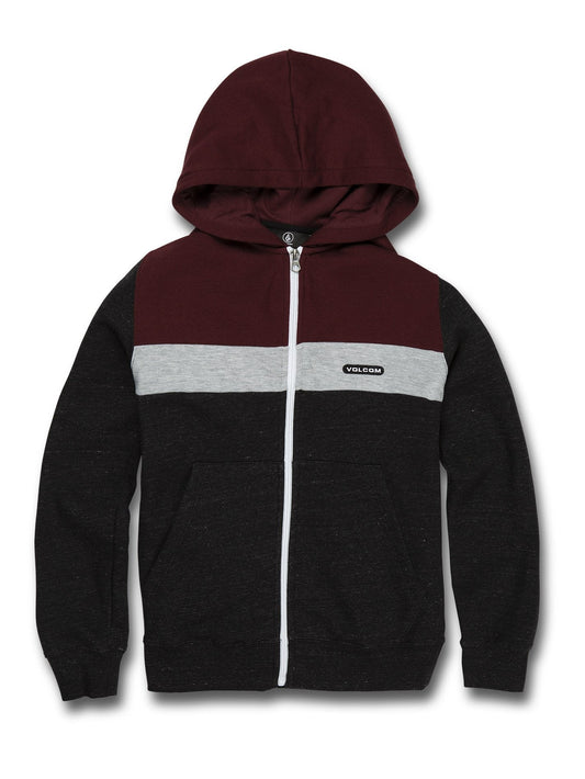 Single Stone Division Zip Hoodie - PORT (Kids)