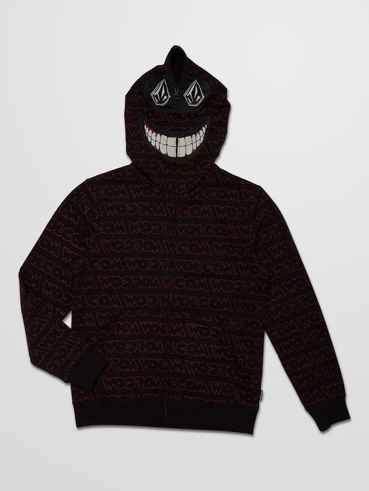 Volrepeater Full Zip Hoodie - BLACK - (BOYS)