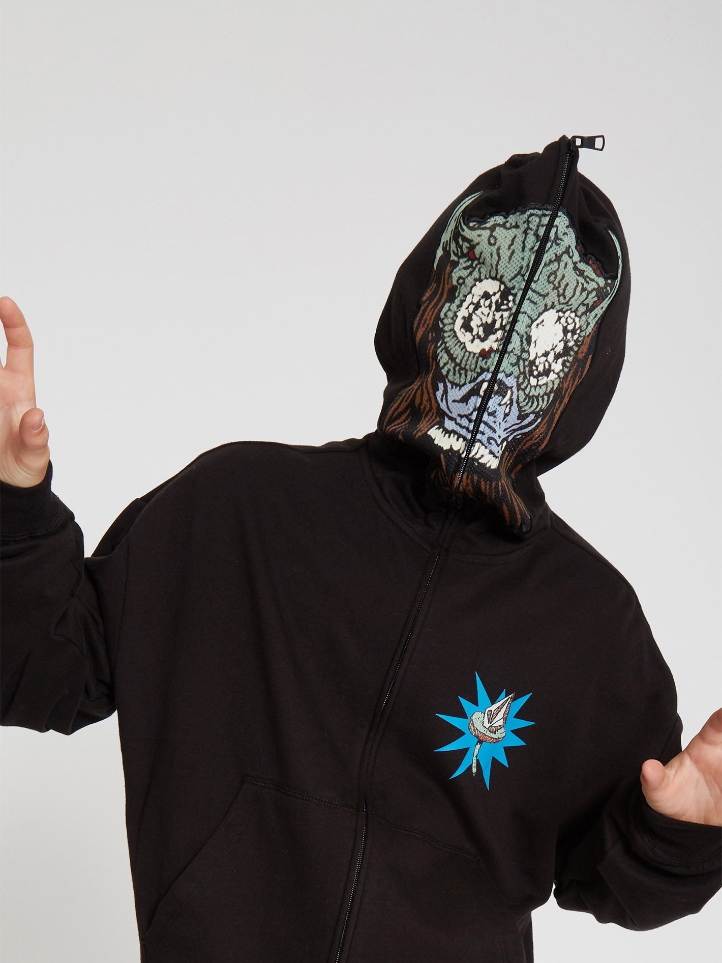 Chrissie Abbott X French Full Zip Hoodie - BLACK - (KIDS)