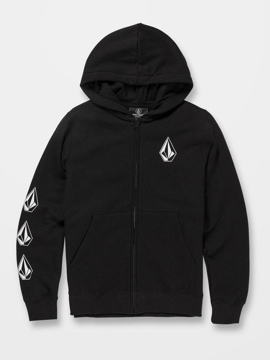 Iconic Stone Zip Hoodie - BLACK - (KIDS)