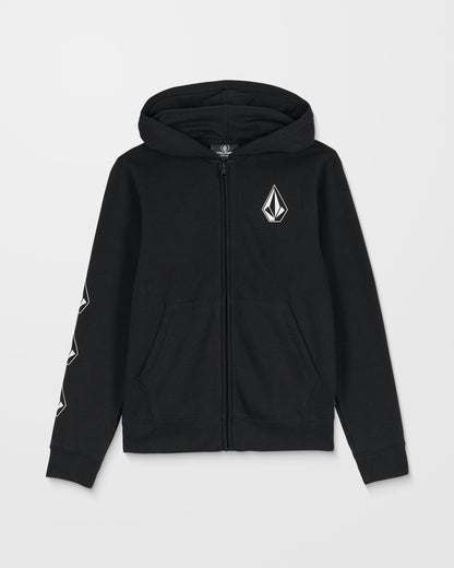 Iconic Stone Gid Zip Up Hoodie - Black - (KIDS)