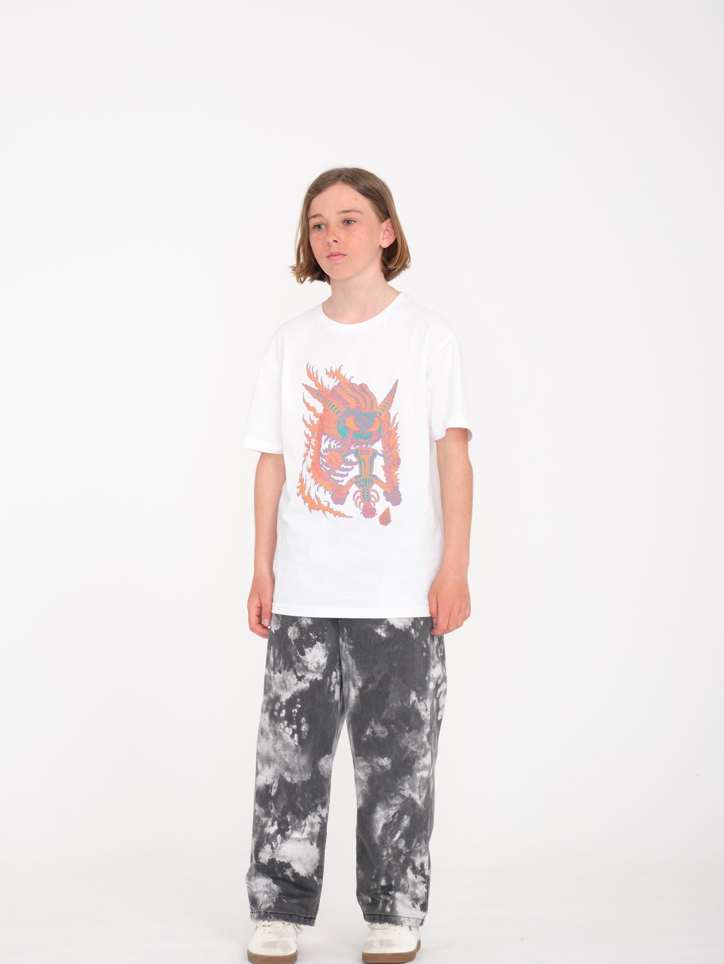 Tetsunori 1 T-shirt - WHITE - (KIDS)