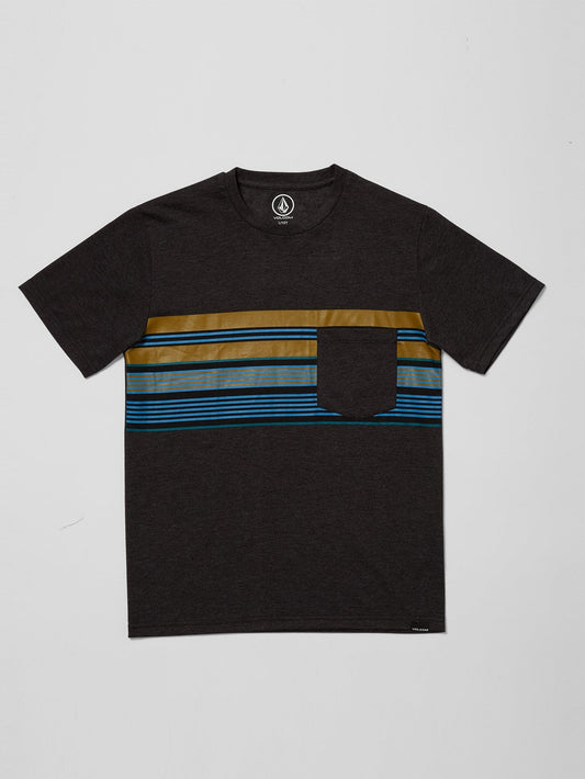 Line Stack T-shirt - HEATHER BLACK - (Boys)
