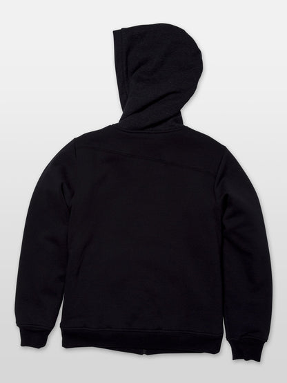 Single Stone Lined Hoodie - Black (Kids)