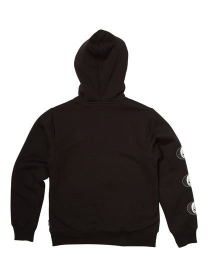 Stone Stack Lined Zip Hoodie - BLACK (Kids)