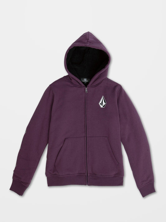 Iconic Stone Zip Hoodie - MULBERRY - (KIDS)