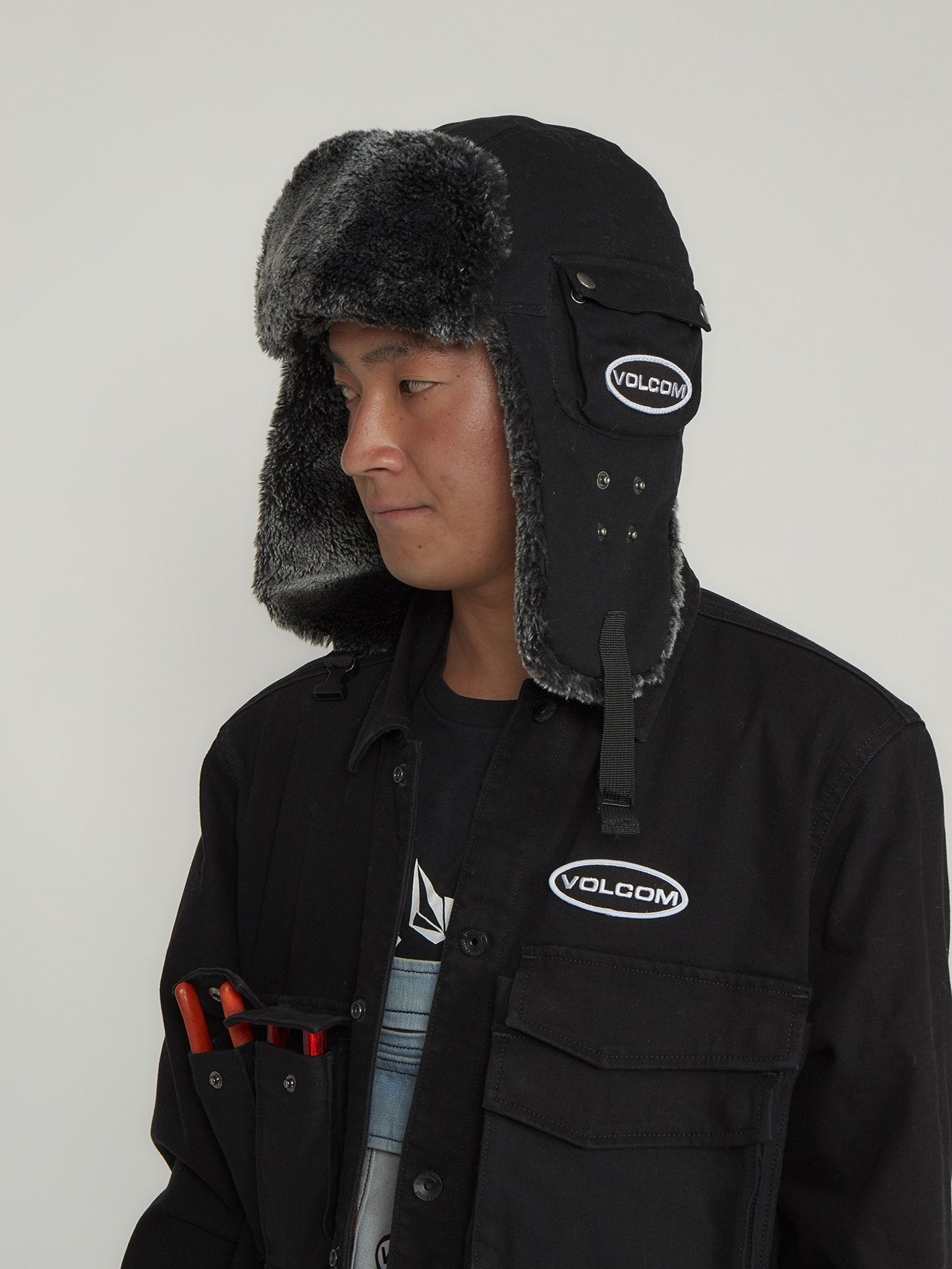 Volcompartment hat - Black