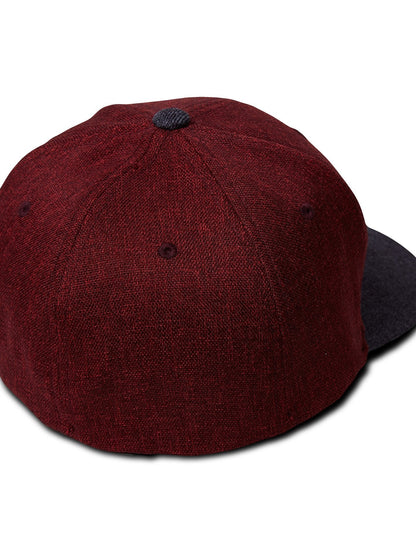 Full Stone Heather XFit Hat - Crimson
