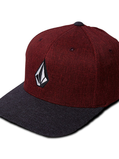 Full Stone Heather XFit Hat - Crimson