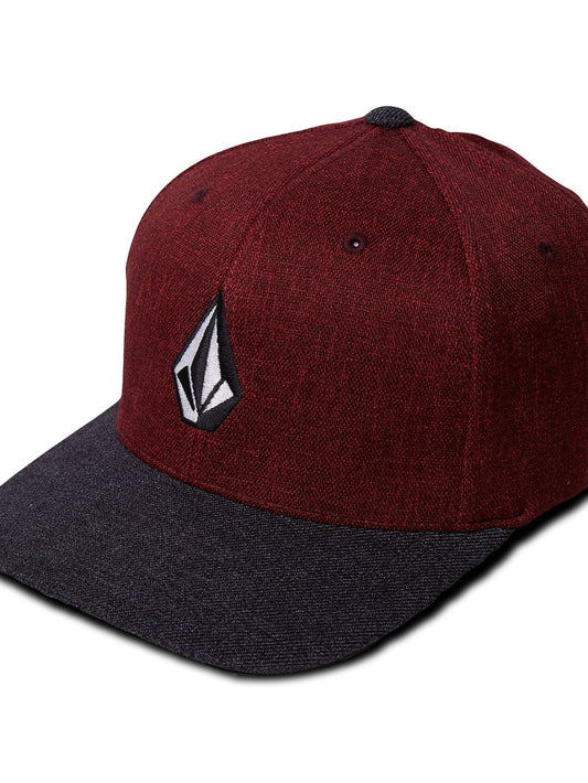 Full Stone Heather XFit Hat - Crimson
