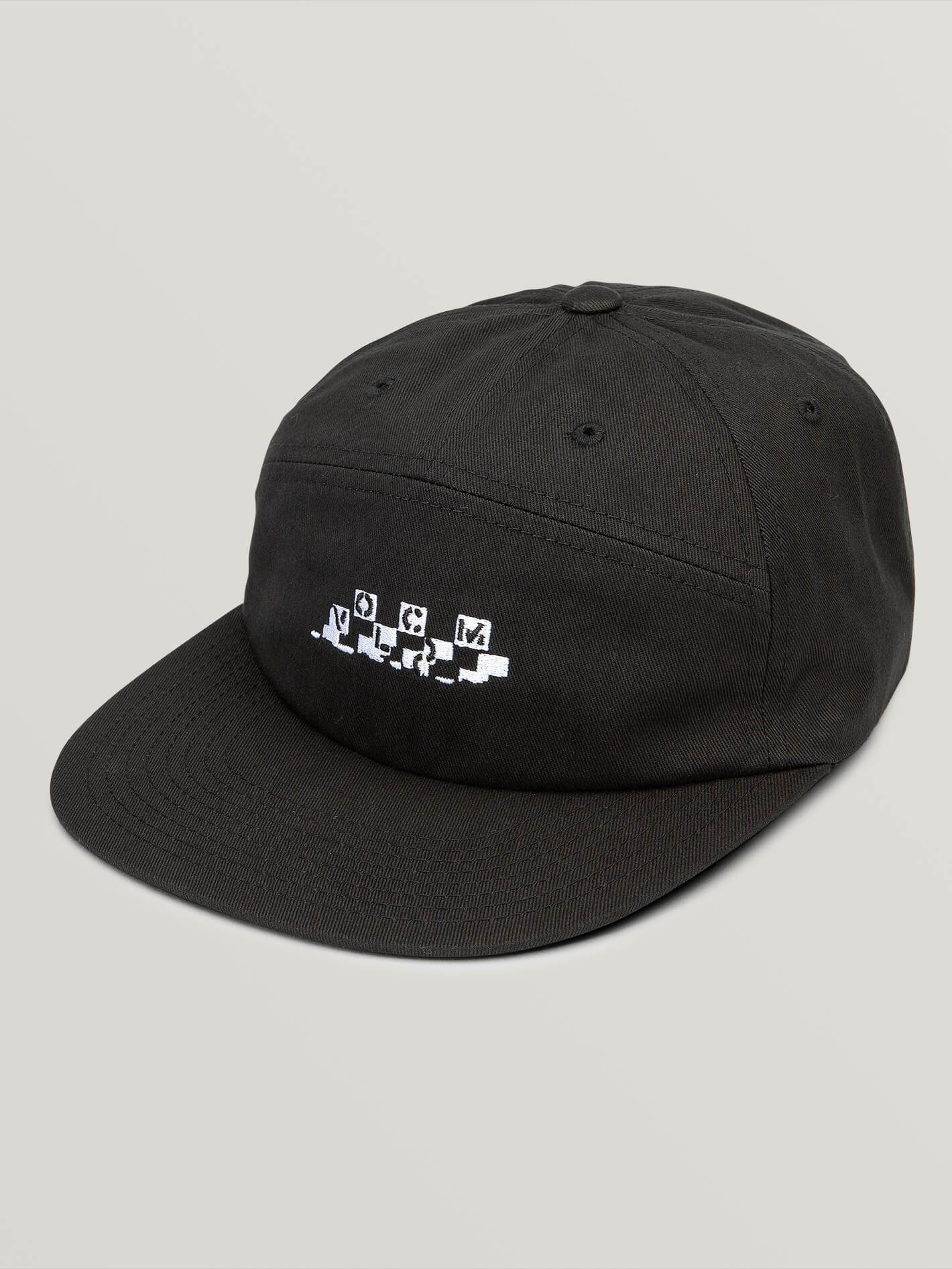 Broken Check Cap  - Black