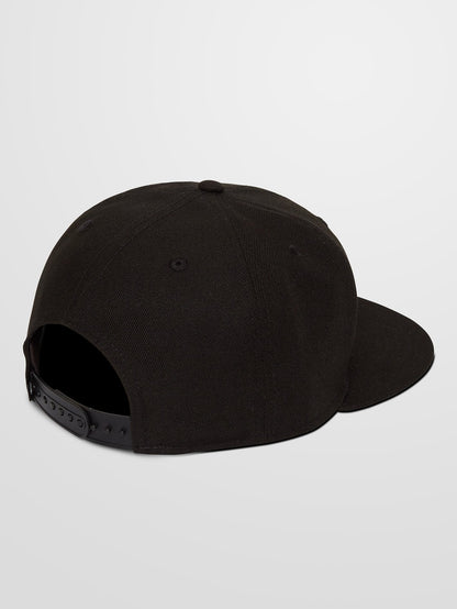 Box Stone Snapback Cap - Black