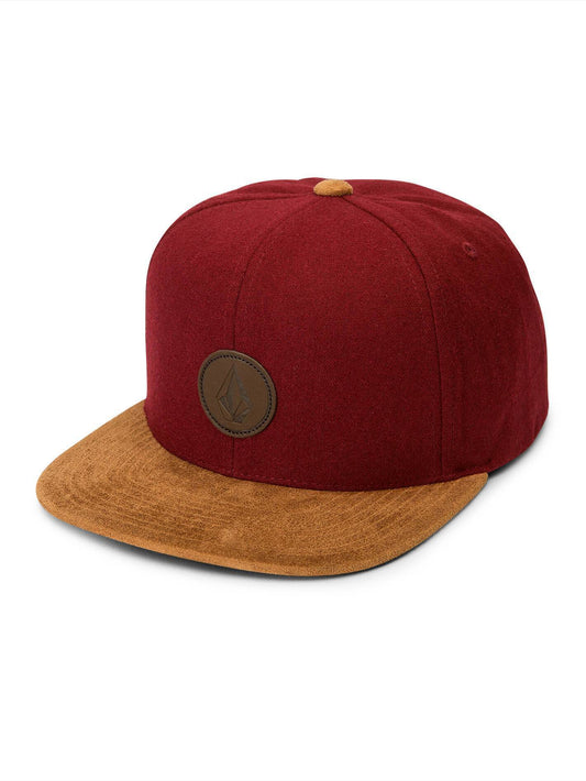 Quarter Fabric Hat - Crimson