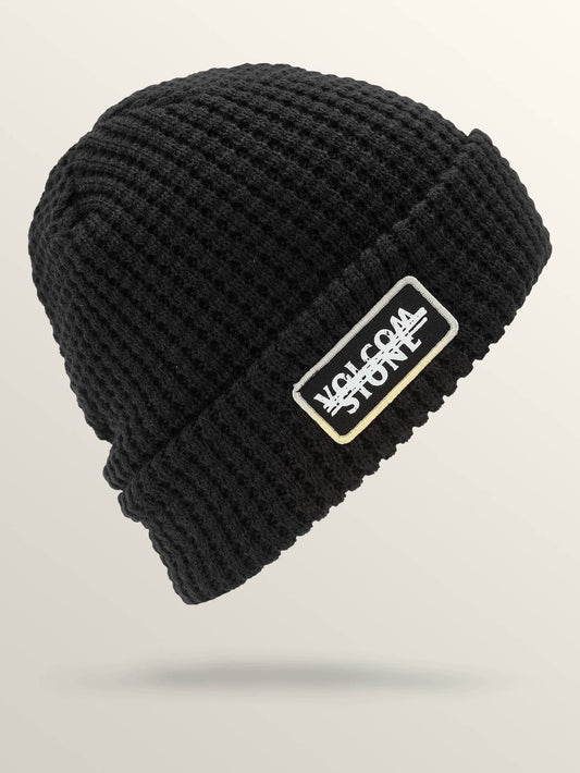 Scribble Stone Beanie - Black