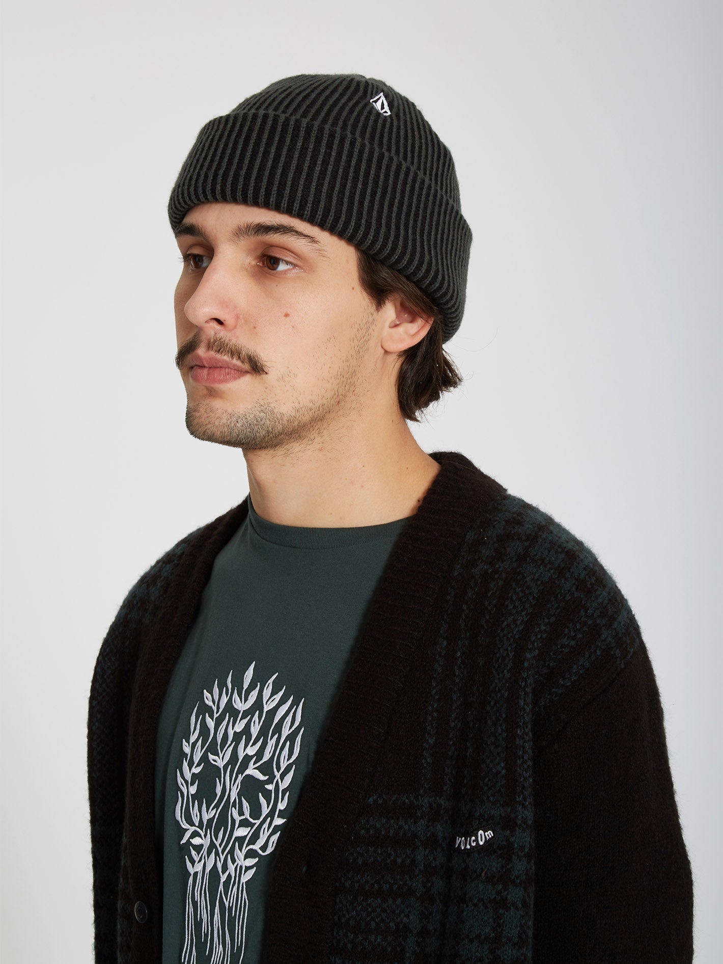 Full Stone Cuff Beanie - CEDAR GREEN