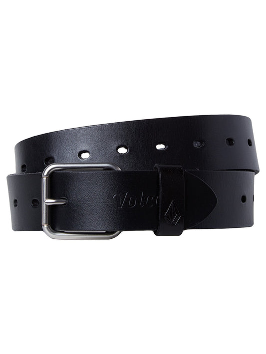 Strangler Leather Belt - Black