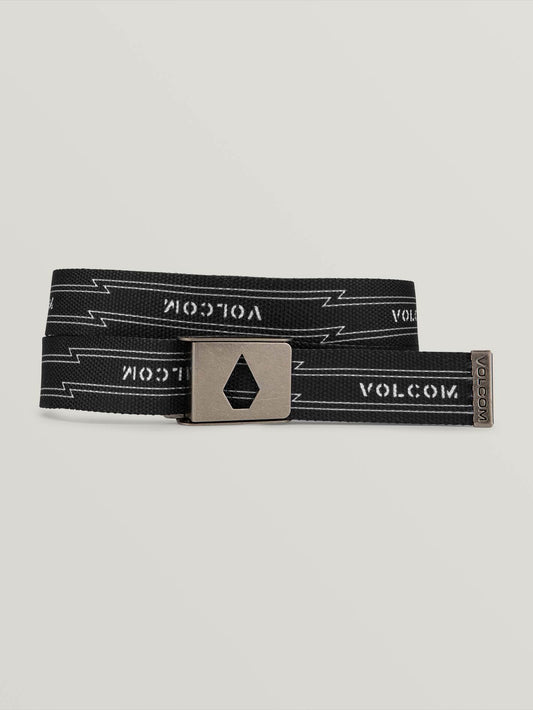 Stone Cut Web Belt - Black
