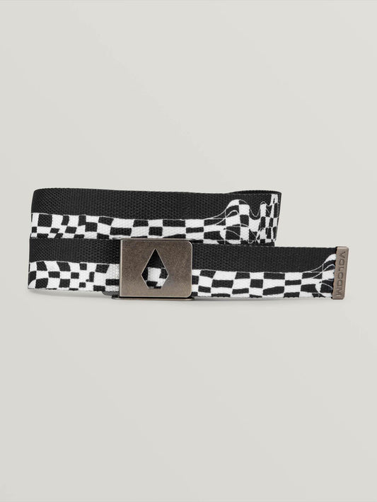 Stone Cut Web Belt - New Black
