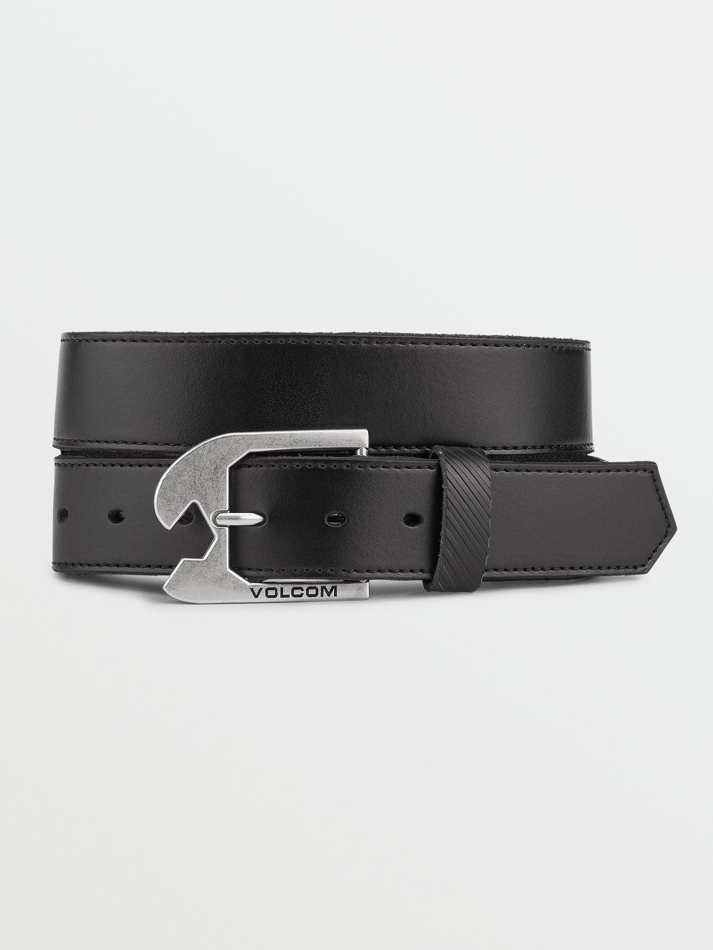 Skully Leather Belt - BLACK