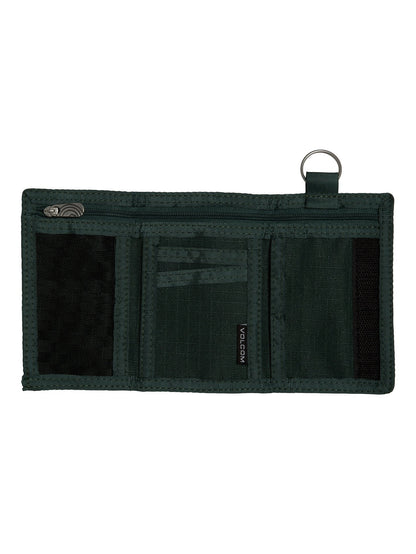Nylon Stone Wallet - Evergreen