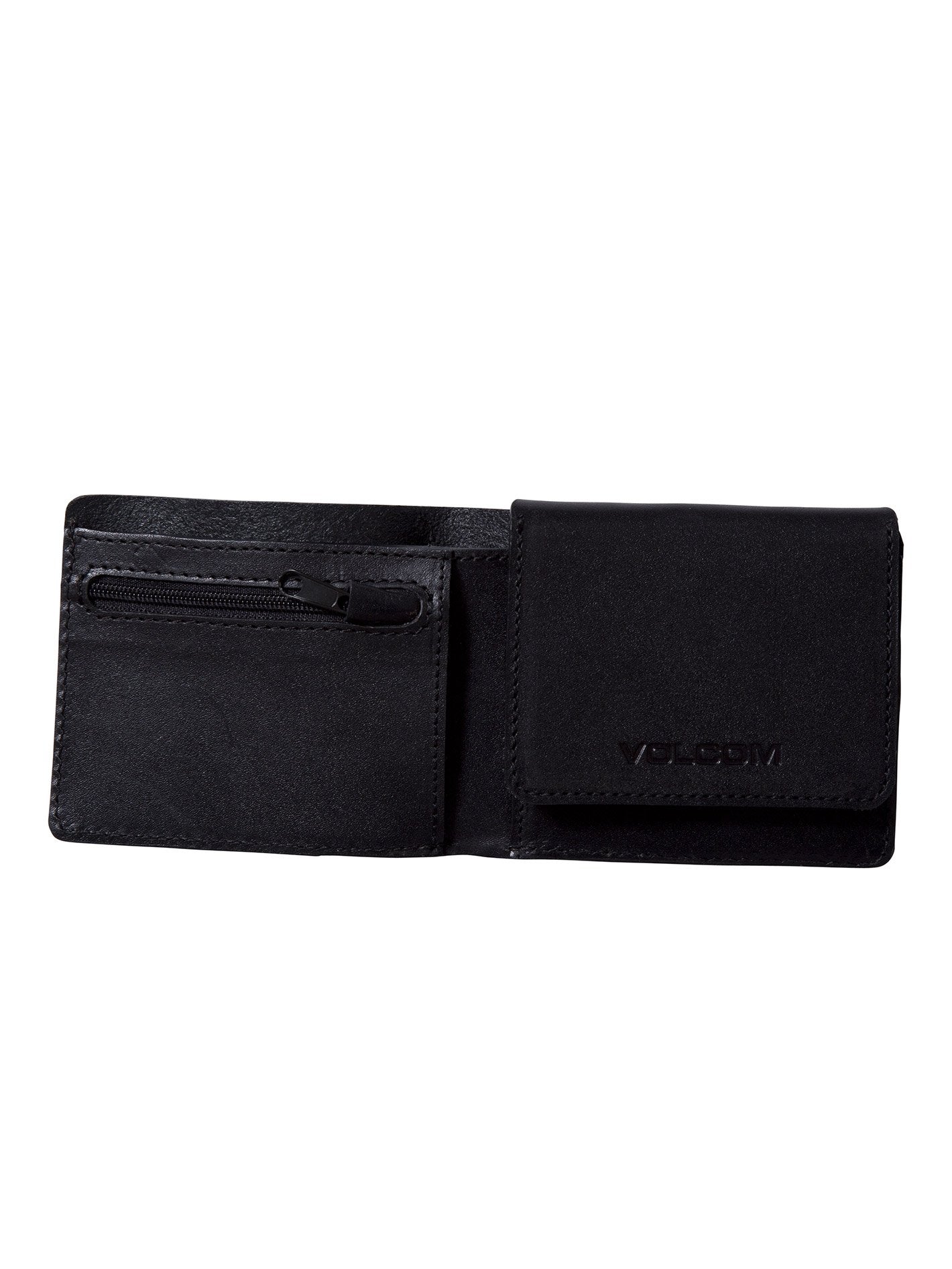 3Fold Leather Wallet - Black