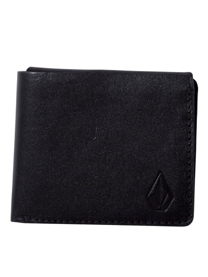 3Fold Leather Wallet - Black
