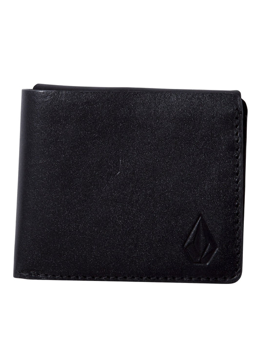 3Fold Leather Wallet - Black