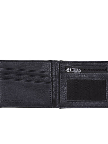 SLIM STONE PU WALLET BLACK