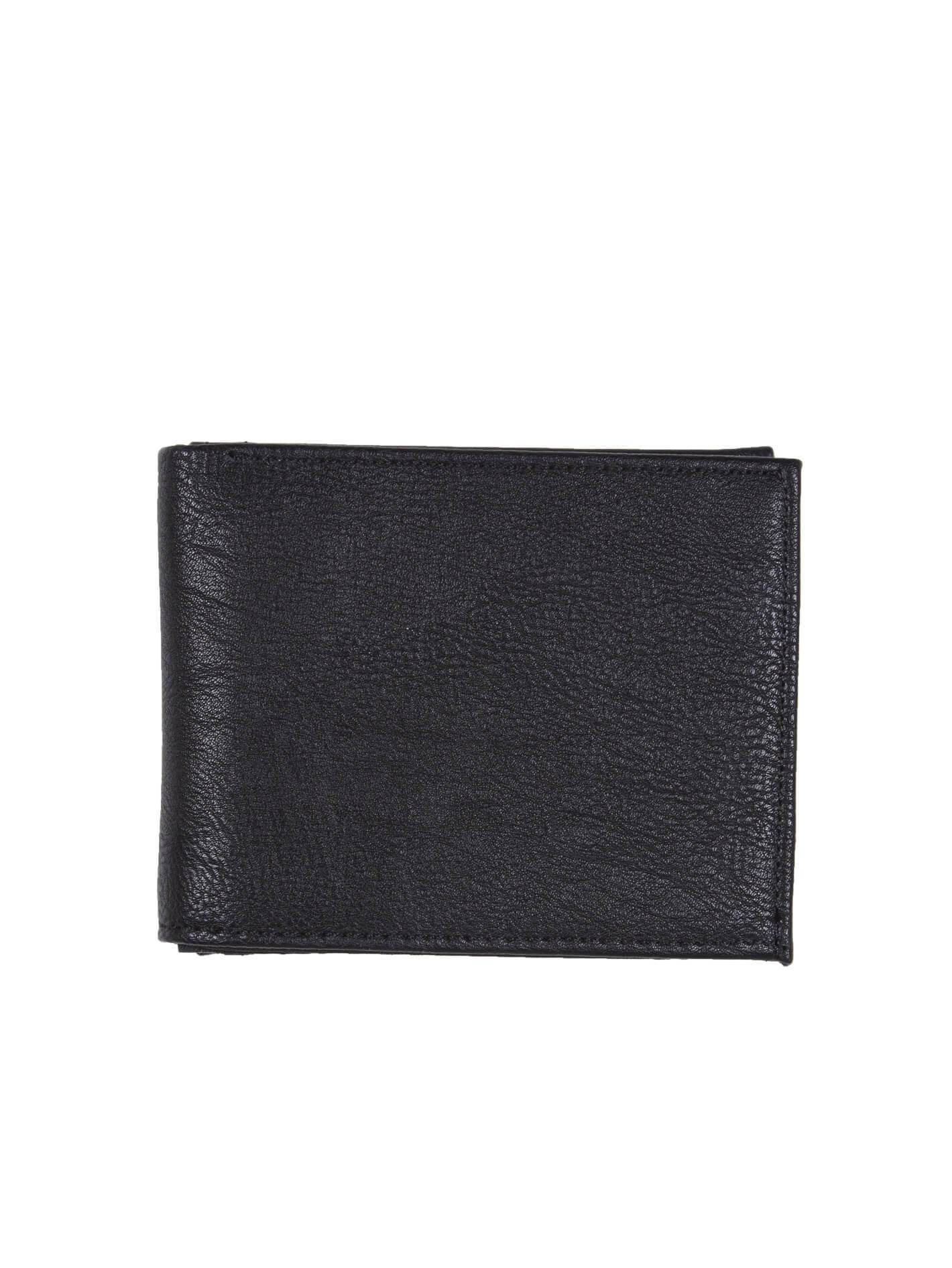 SLIM STONE PU WALLET BLACK