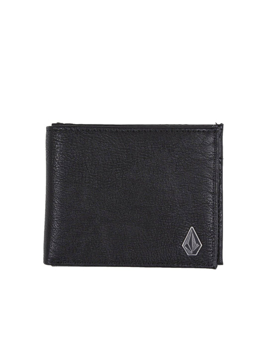 SLIM STONE PU WALLET BLACK