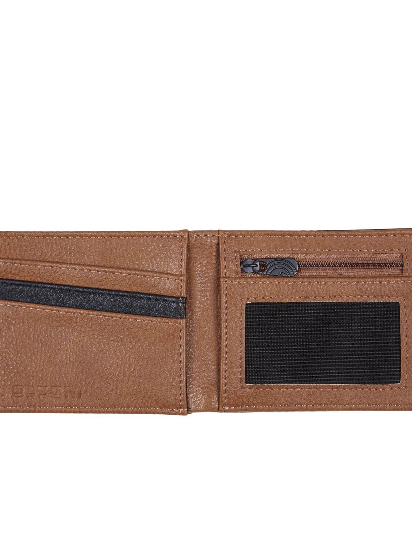 SLIM STONE PU WALLET MOCHA