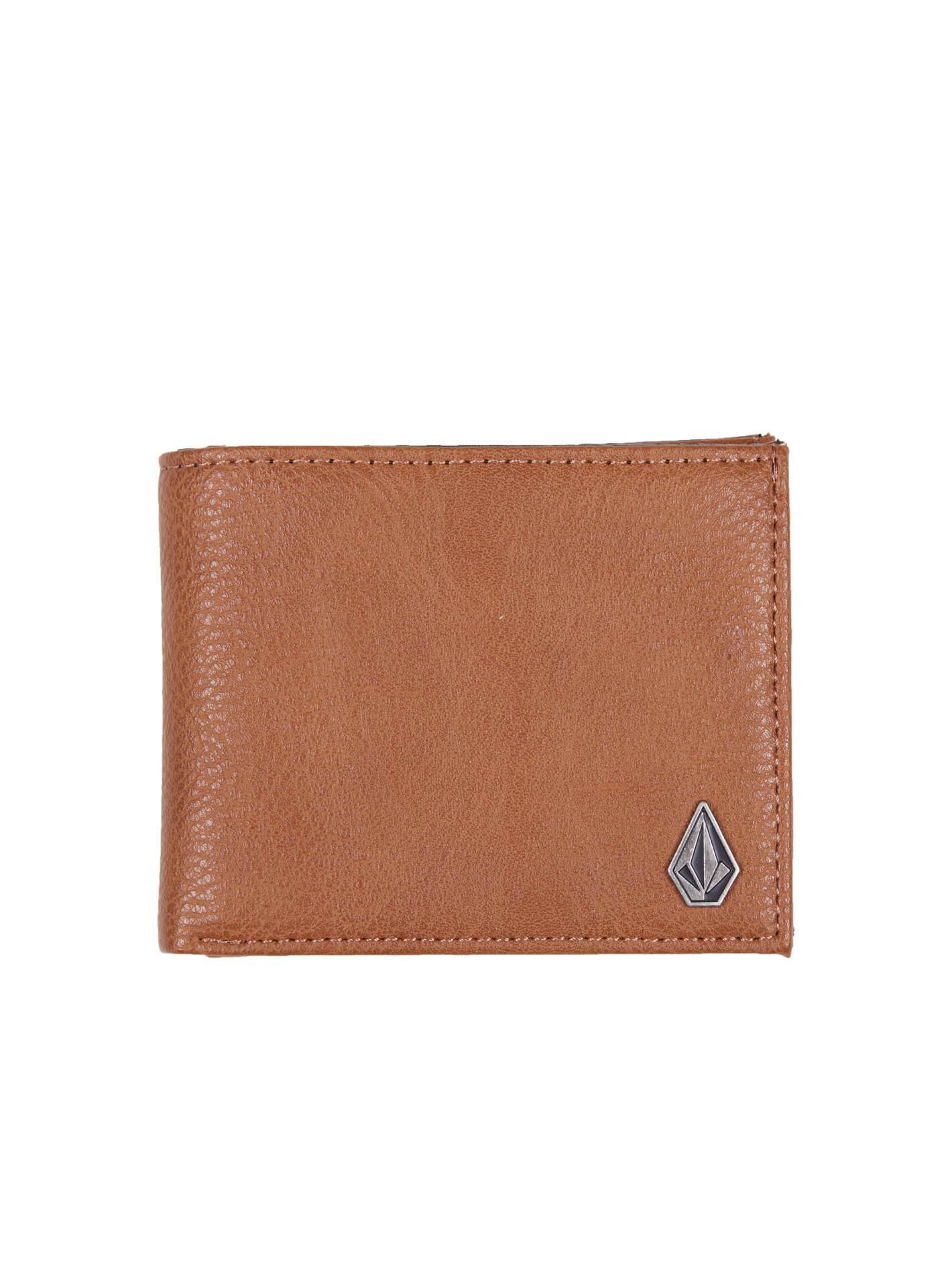 SLIM STONE PU WALLET MOCHA