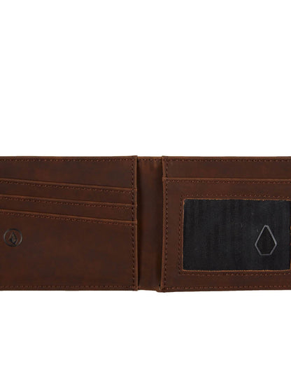 DRAFT PU WALLET DARK CHOCOLATE