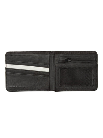 Slim Stone Wallet L - Black