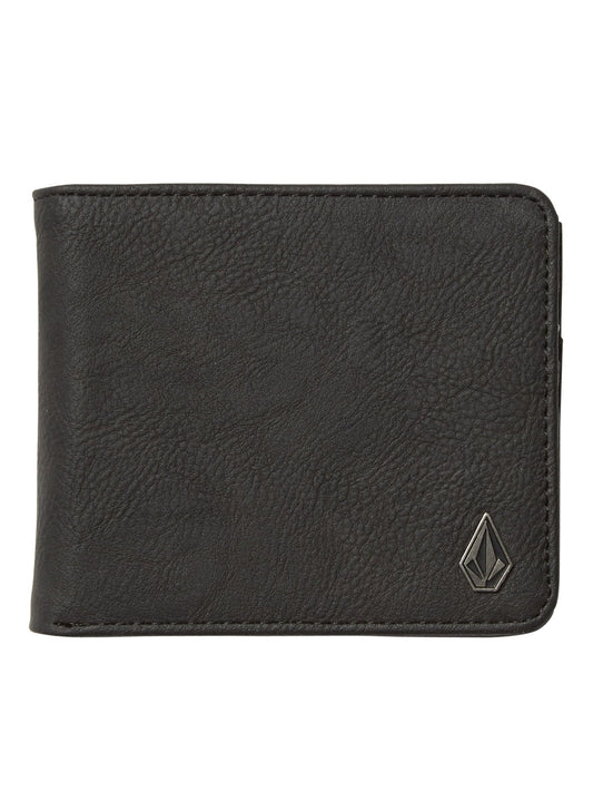 Slim Stone Wallet L - Black